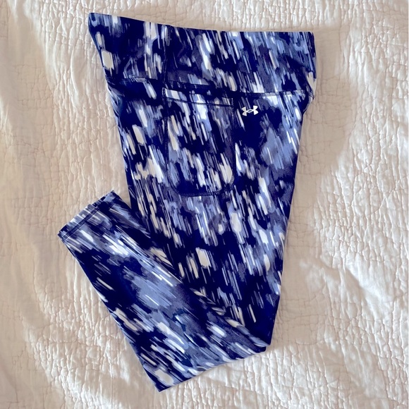 Blue Under Armor High Waist Crop Legging - Picture 2 of 4